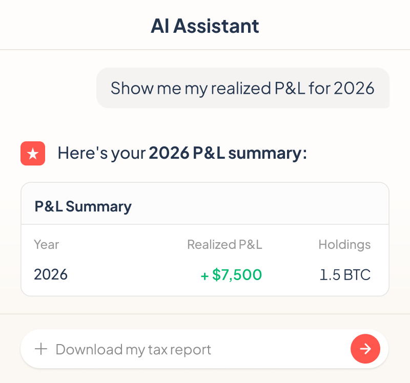 cryptact AI assistant preview